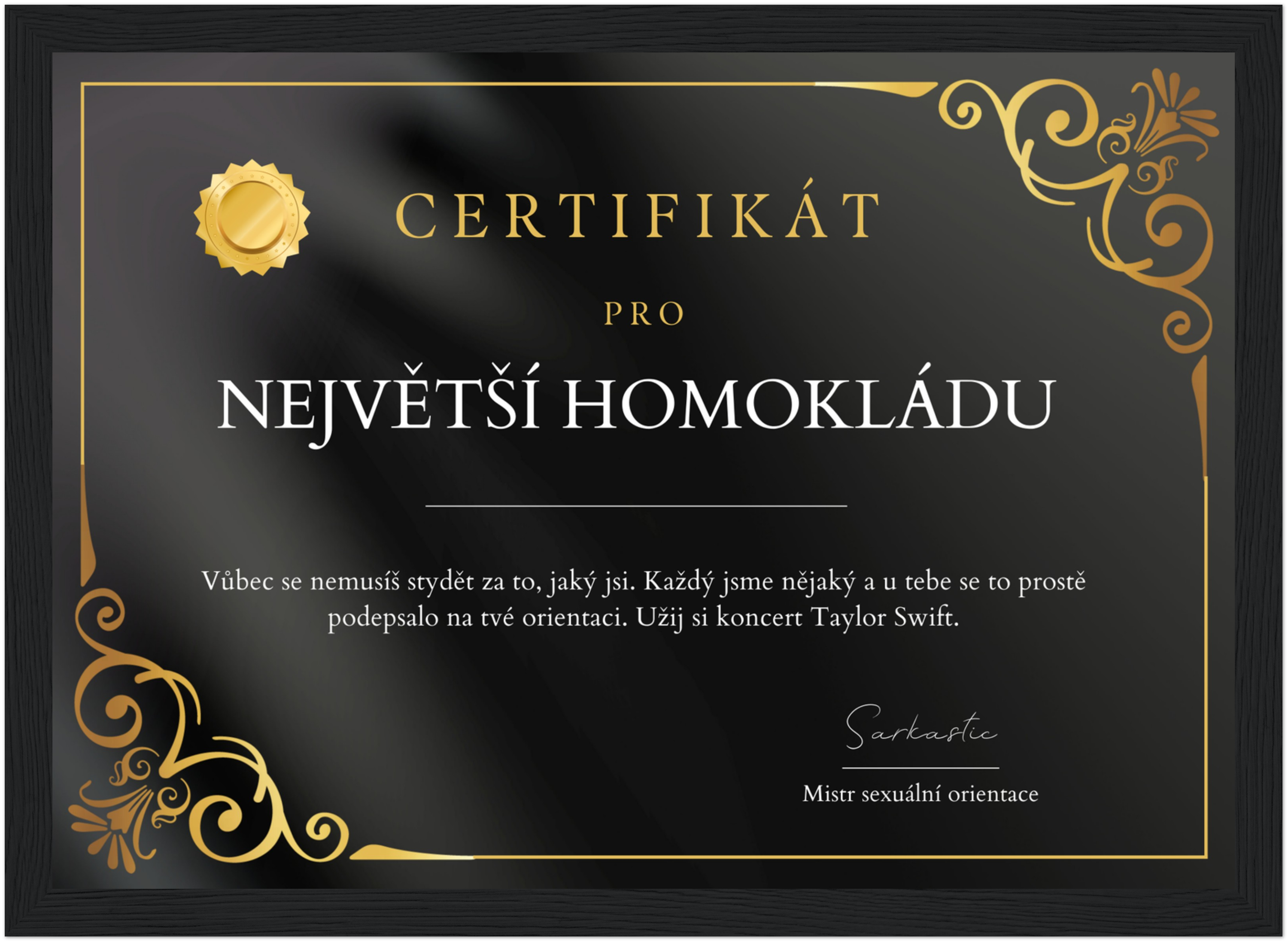 Certifikát Největší Homokláda