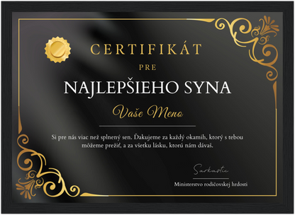 Certifikát Najlepší Syn (SK)