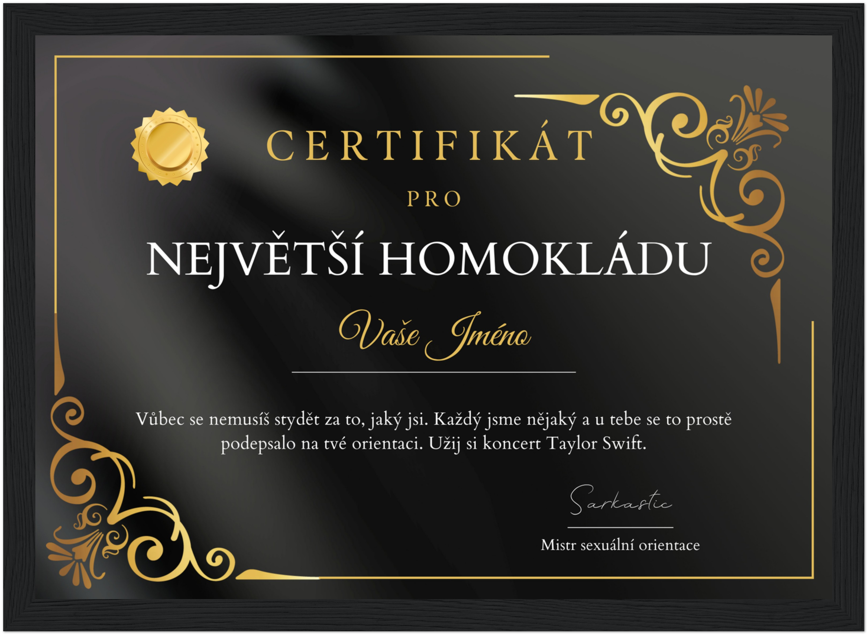 Certifikát Největší Homokláda