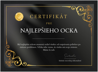 Certifikát Najlepší Ocko (SK)
