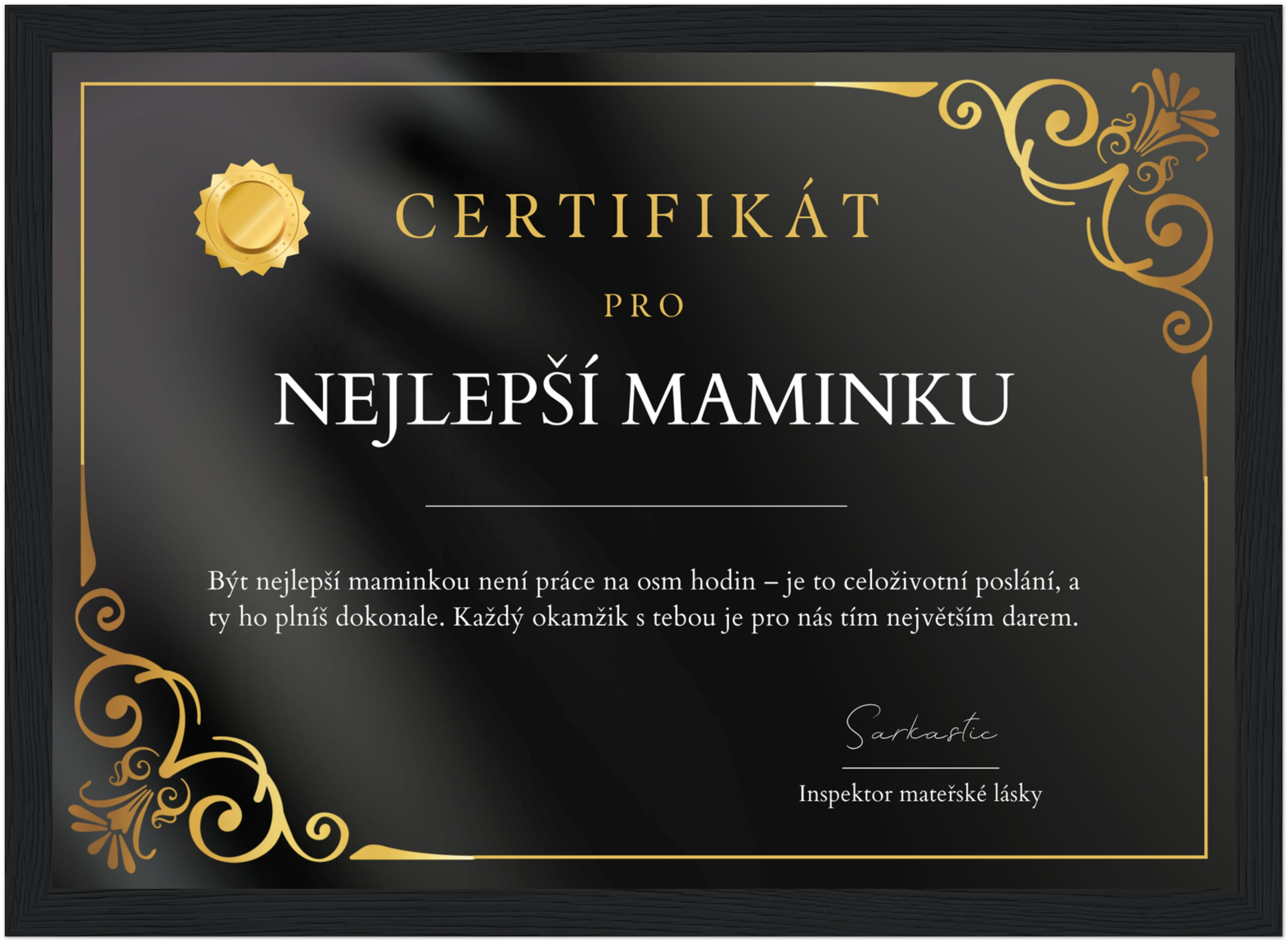 Certifikát Nejlepší Maminka