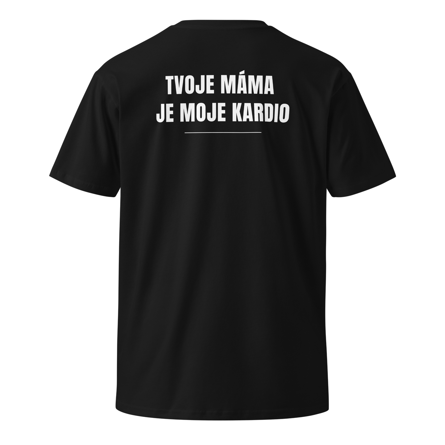 Pánské tričko - Tvoje máma je moje kardio