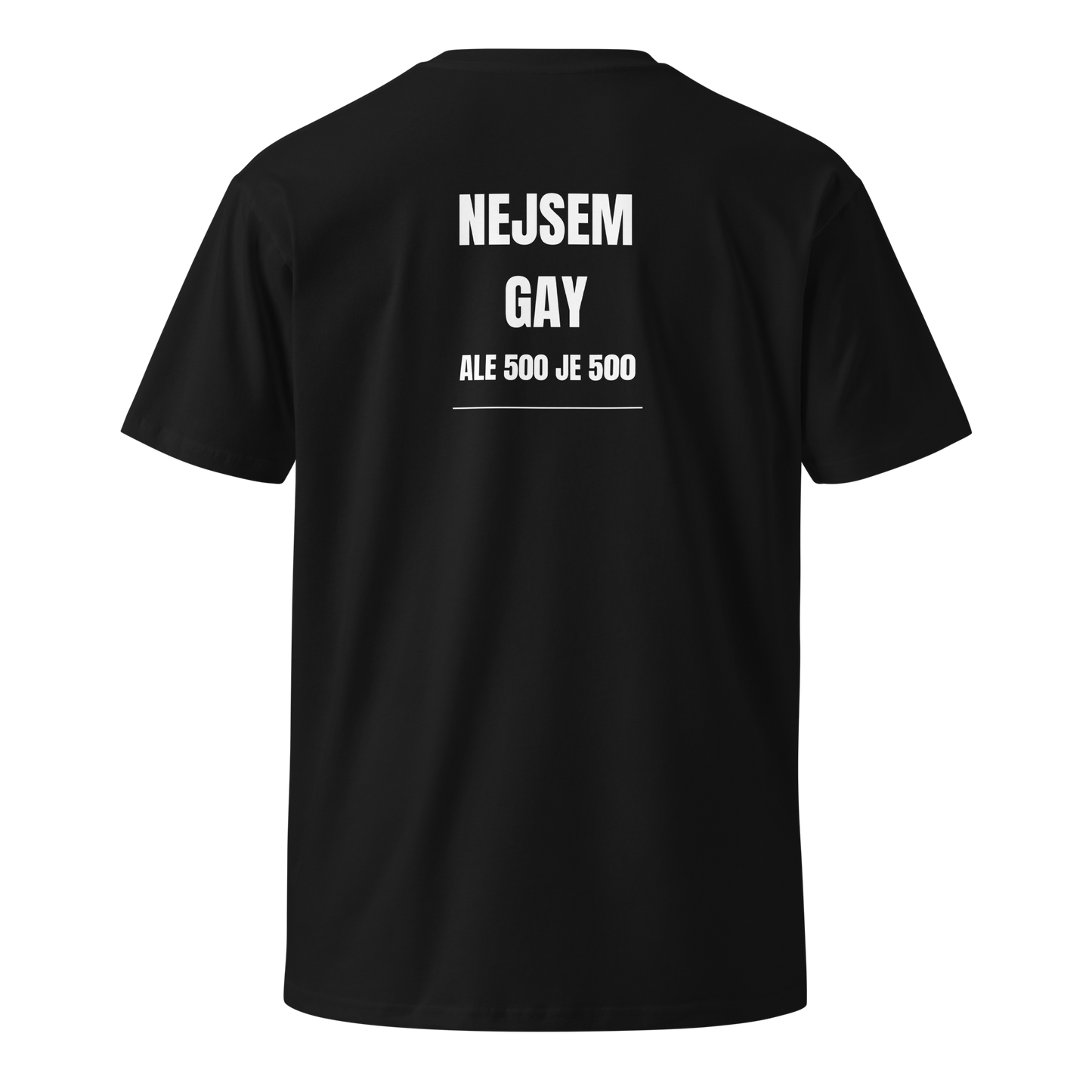 Pánské tričko - Nejsem gay ale 500 je 500