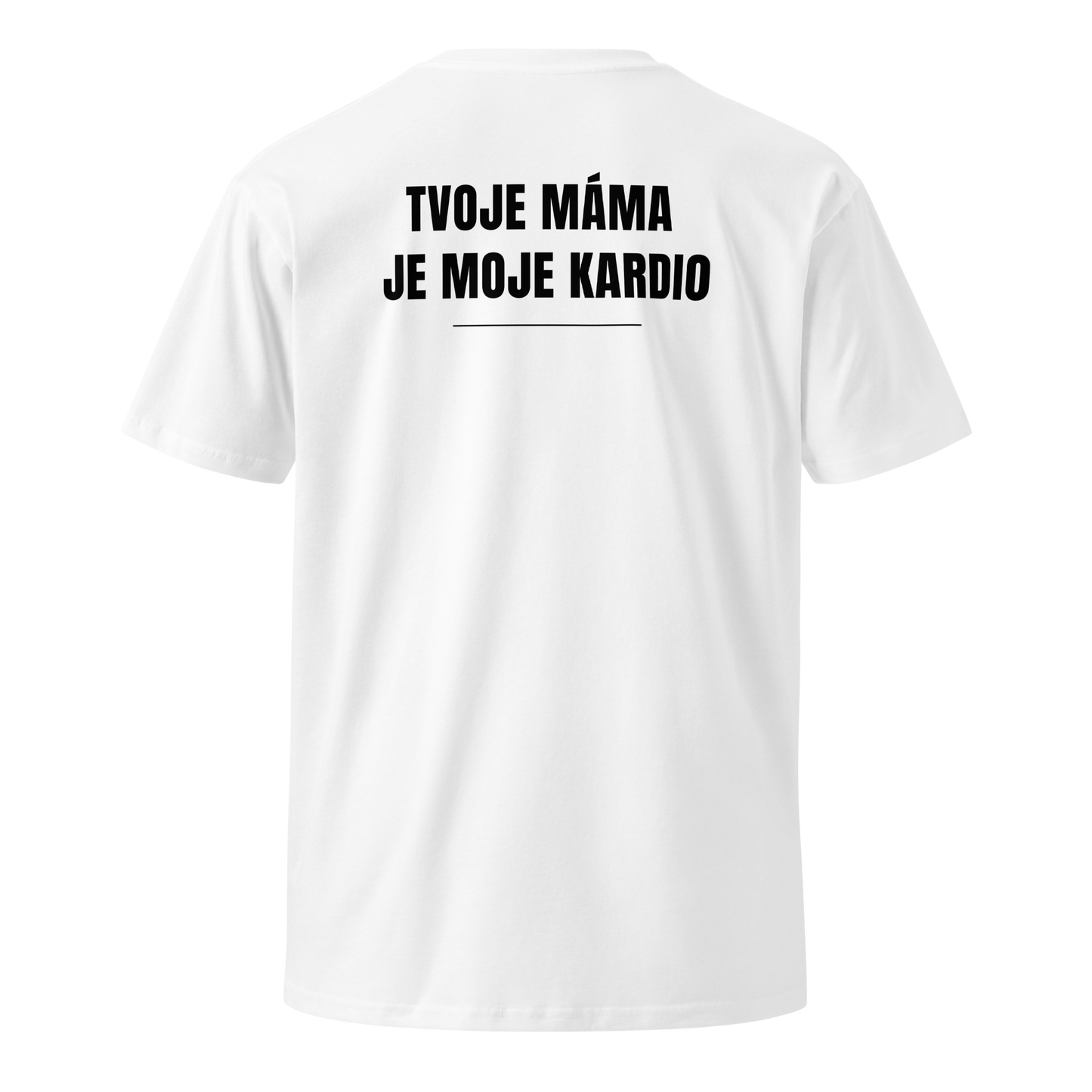 Pánské tričko - Tvoje máma je moje kardio