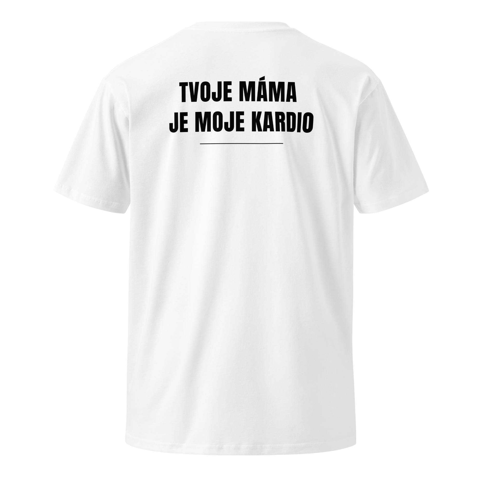 Pánské tričko - Tvoje máma je moje kardio