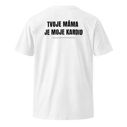 Pánské tričko - Tvoje máma je moje kardio