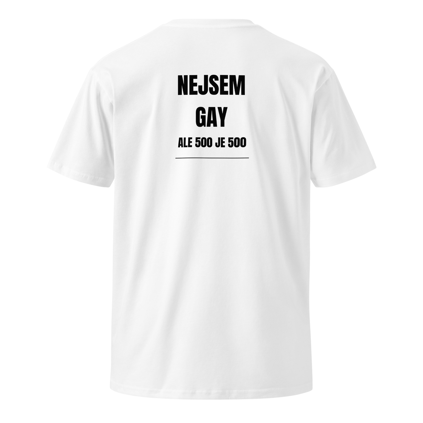 Pánské tričko - Nejsem gay ale 500 je 500