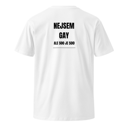 Pánské tričko - Nejsem gay ale 500 je 500